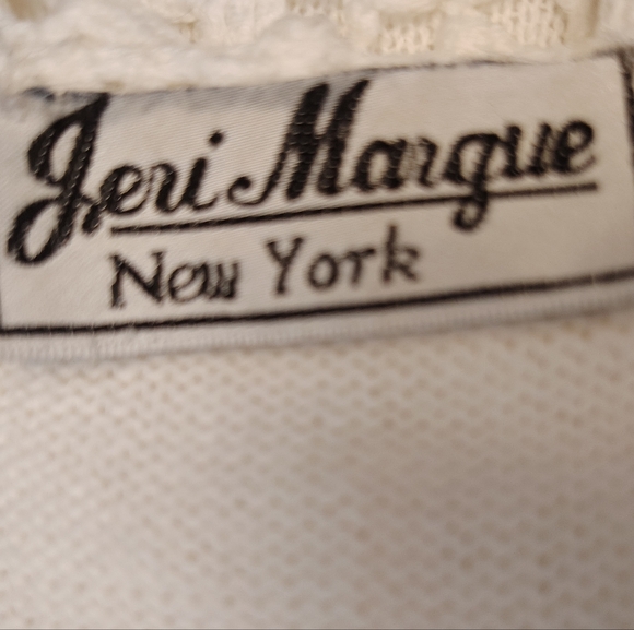 2 Pc:Crochet Vintage Maxi Skirt: St. John Bay Jeri Marque Knit Sweater, White,M - Picture 10 of 16